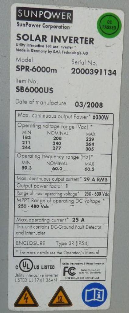 100 - Sunnyboy SPR-6000m