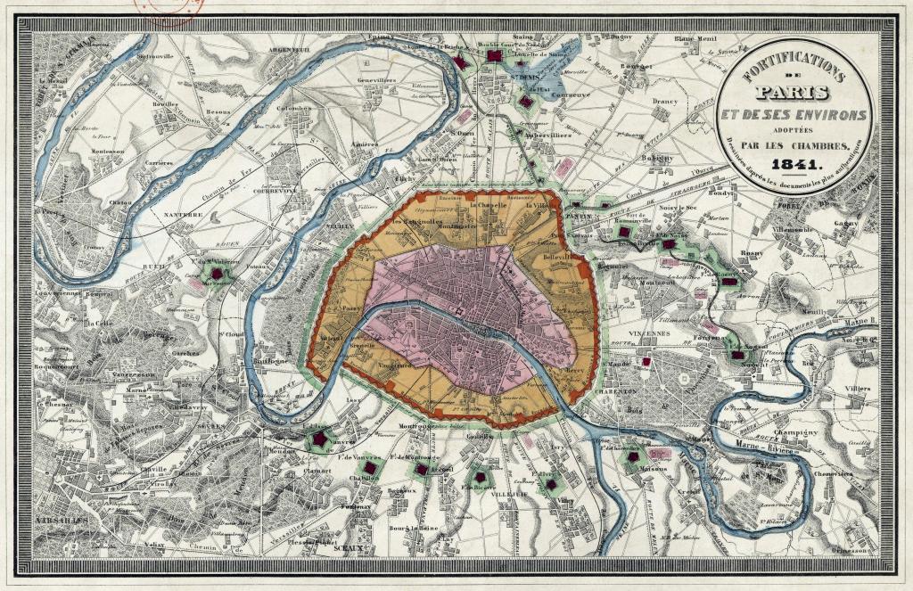 Paris 1841 Fortifications