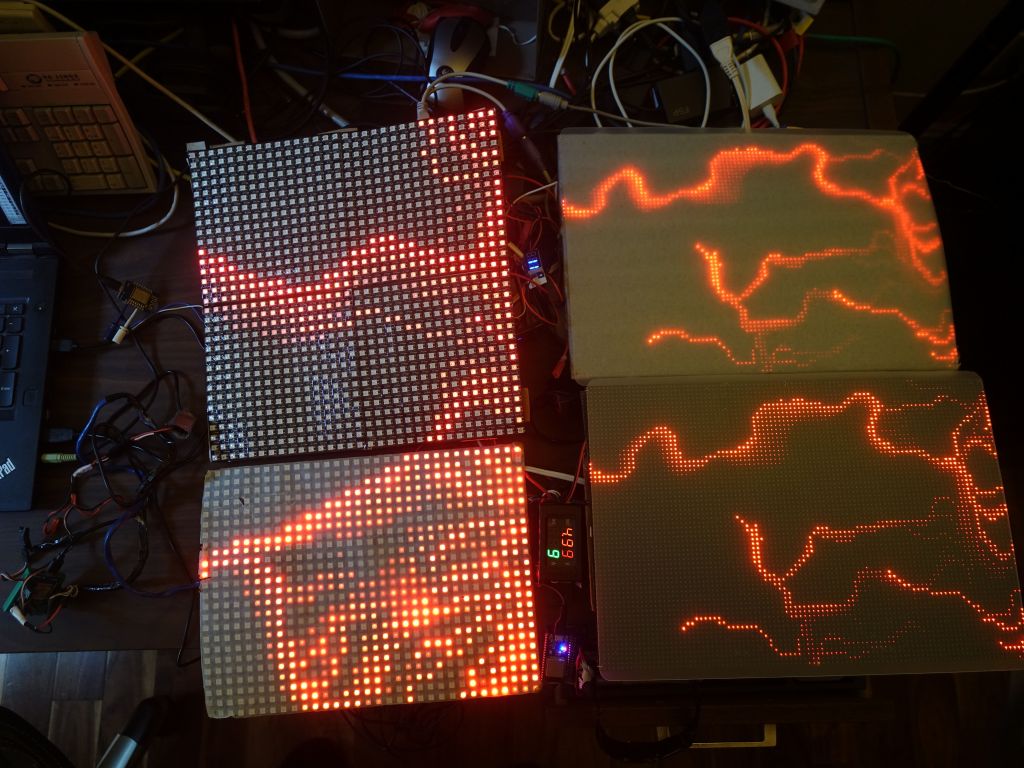 FastLED::NeoMatrix in 32x32 and 24x32 vs SmartMatrix::GFX 96x64