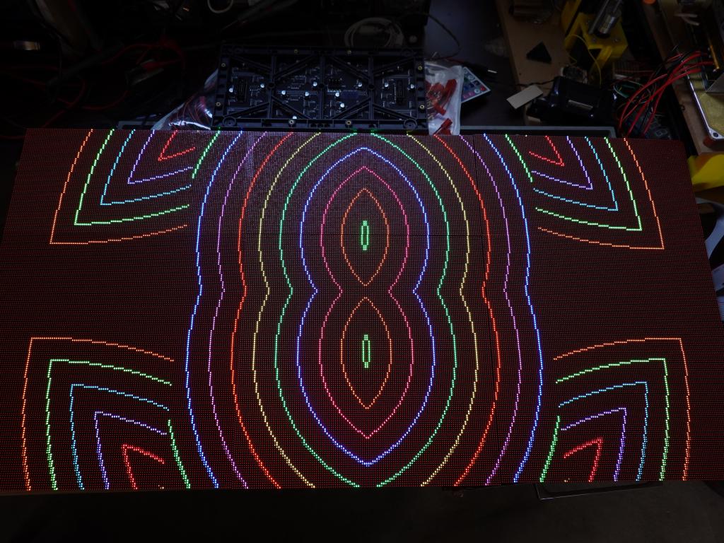 306 - 20200310 FastLED RPIRGBPanel GFX 384x192