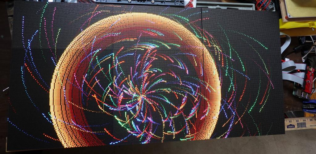 313 - 20200310 FastLED RPIRGBPanel GFX 384x192