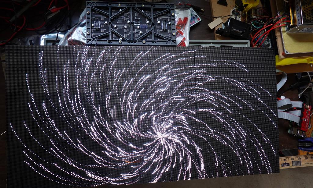 314 - 20200310 FastLED RPIRGBPanel GFX 384x192