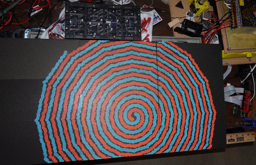 319 - 20200310 FastLED RPIRGBPanel GFX 384x192