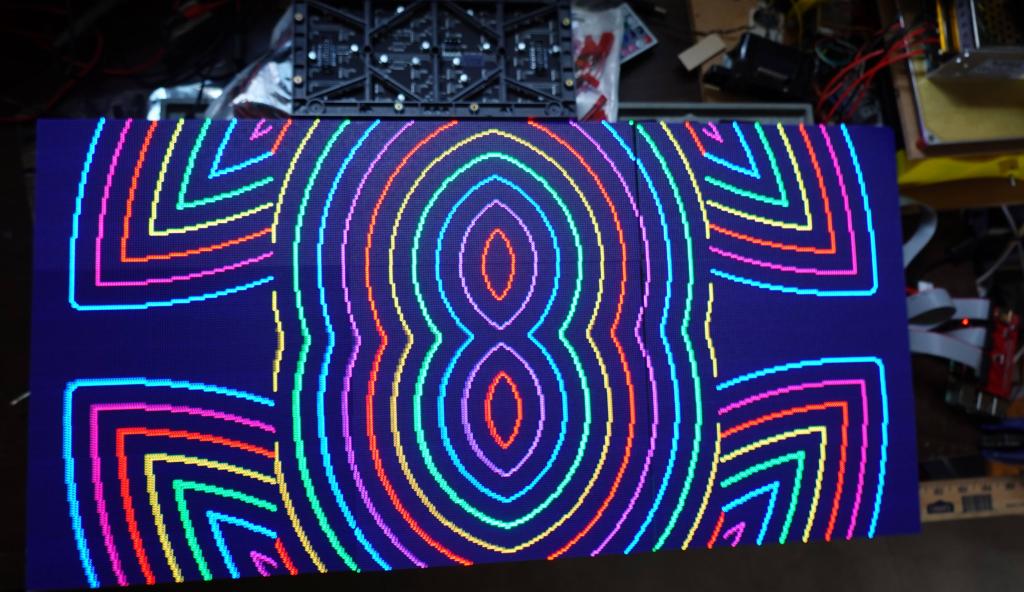 320 - 20200310 FastLED RPIRGBPanel GFX 384x192