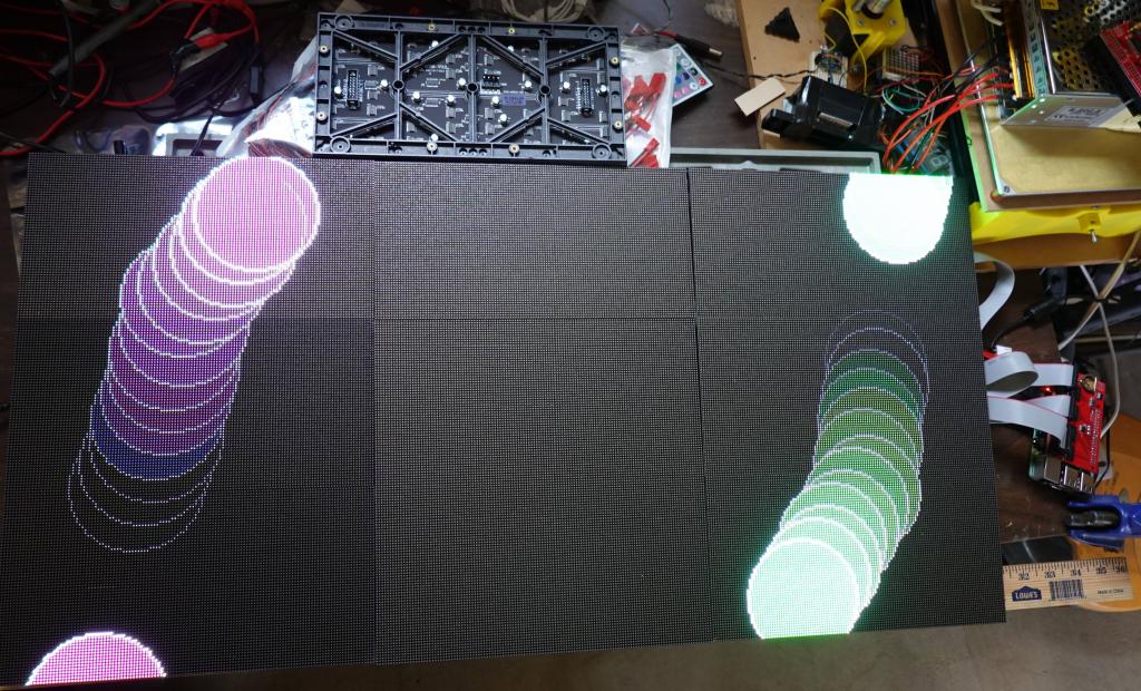 321 - 20200310 FastLED RPIRGBPanel GFX 384x192
