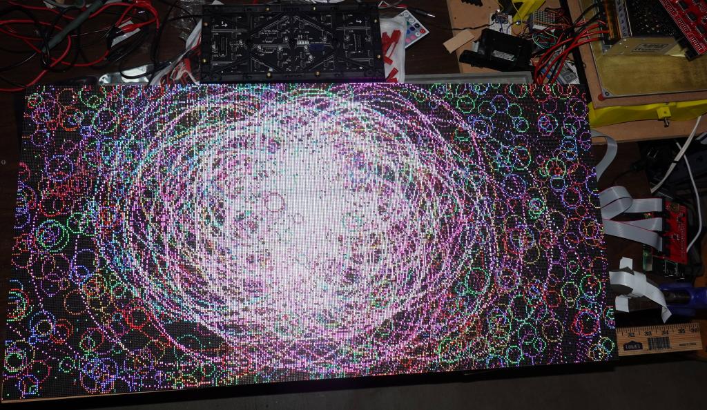 323 - 20200310 FastLED RPIRGBPanel GFX 384x192