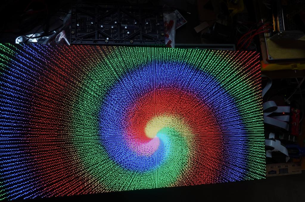 327 - 20200310 FastLED RPIRGBPanel GFX 384x192