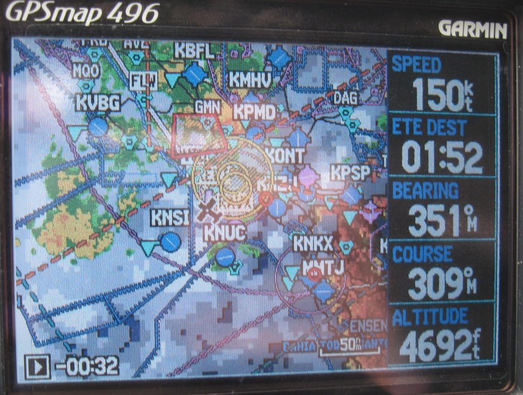 205 - AVX PAO Flight Garmin 496