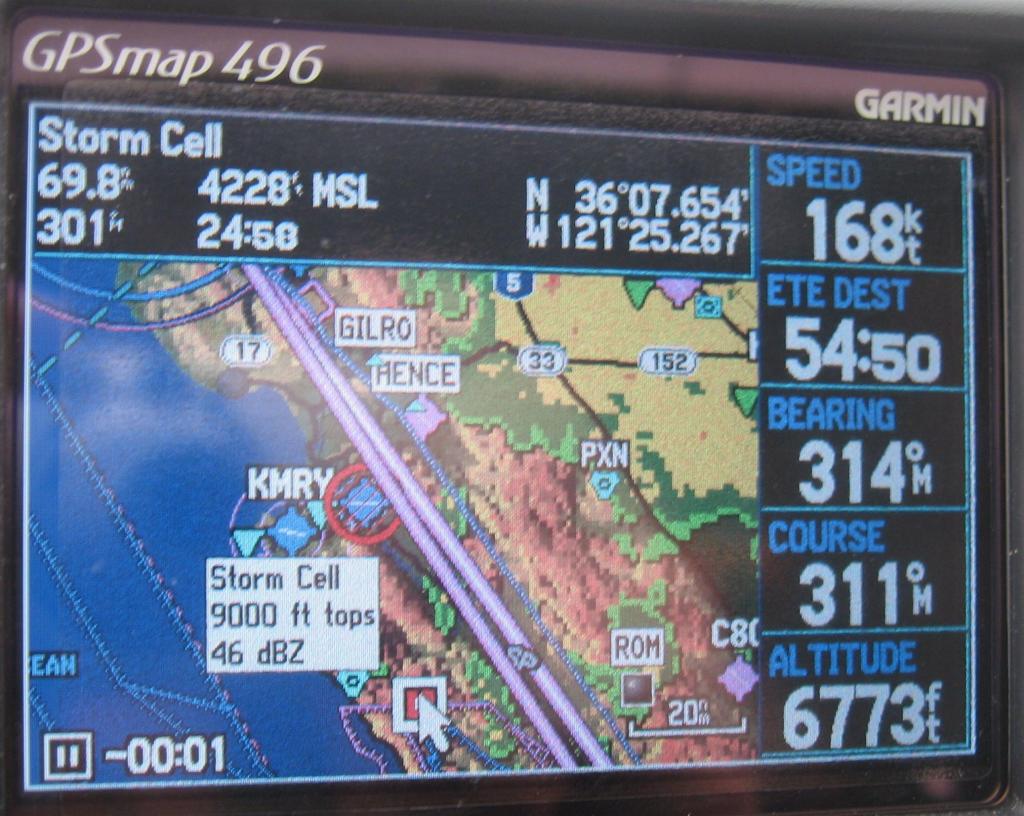 212 - AVX PAO Flight Garmin 496