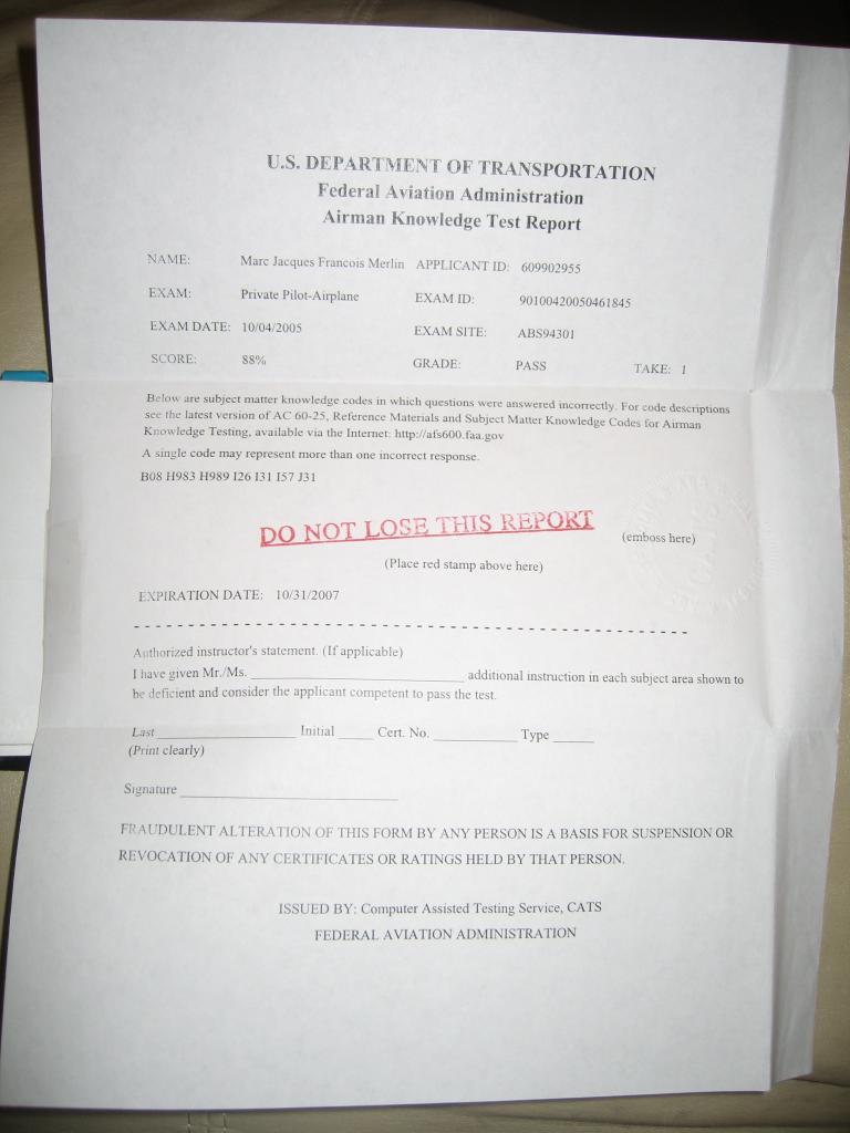 0951 - Logbook Certificates