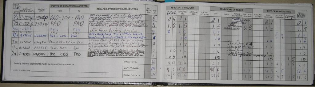 1005 - Logbook Flights