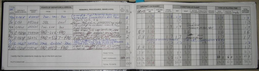 1007 - Logbook Flights