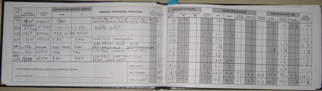 1012 - Logbook Flights