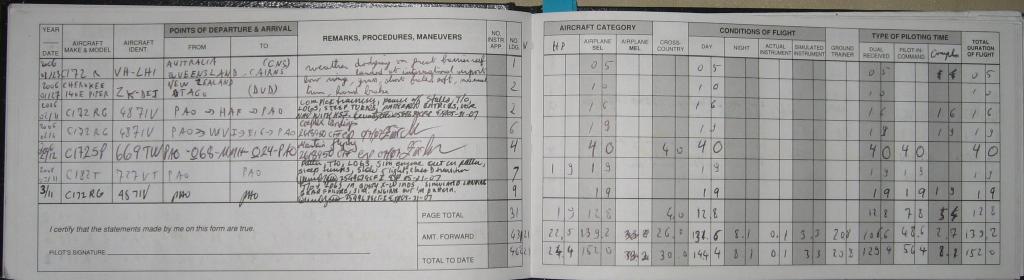 1013 - Logbook Flights
