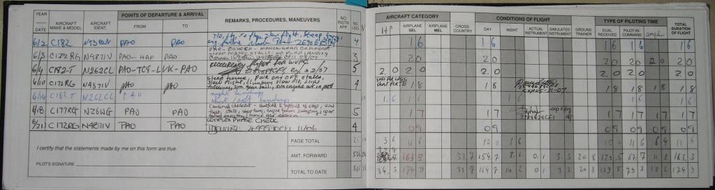 1015 - Logbook Flights
