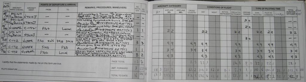 1020 - Logbook Flights