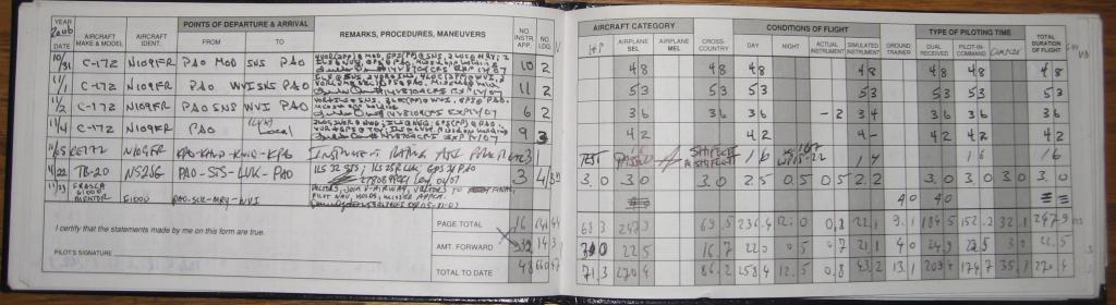 1024 - Logbook Flights