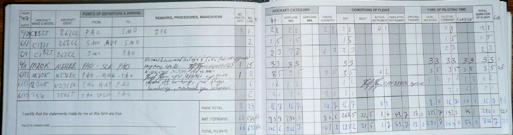 1026 - Logbook Flights