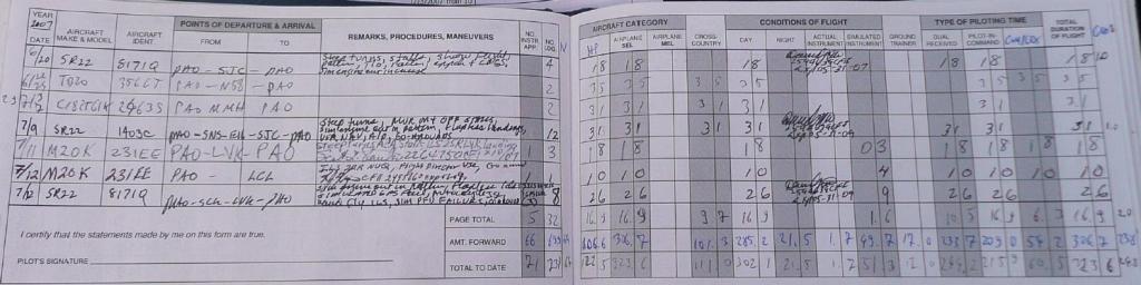 1027 - Logbook Flights