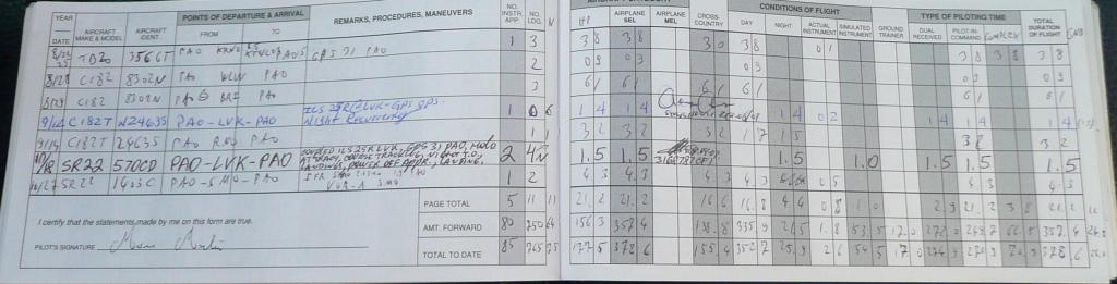 1029 - Logbook Flights
