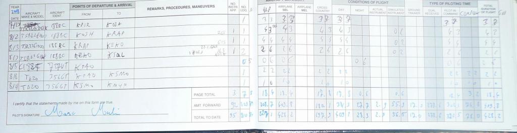 1032 - Logbook Flights