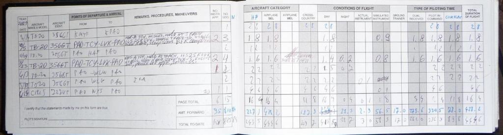 1033 - Logbook Flights