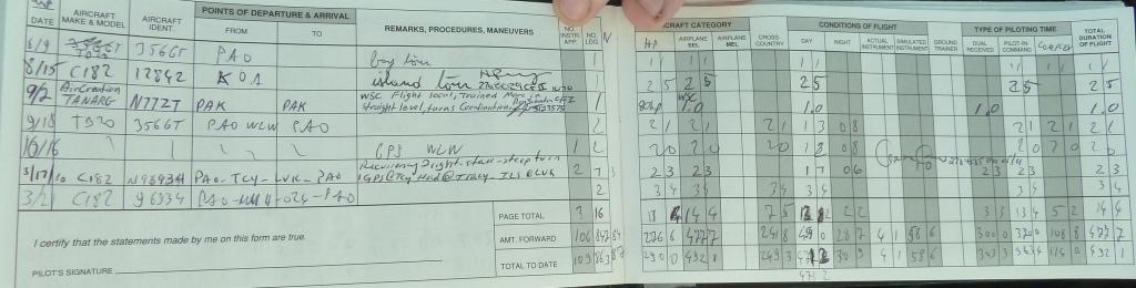 1035 - Logbook Flights