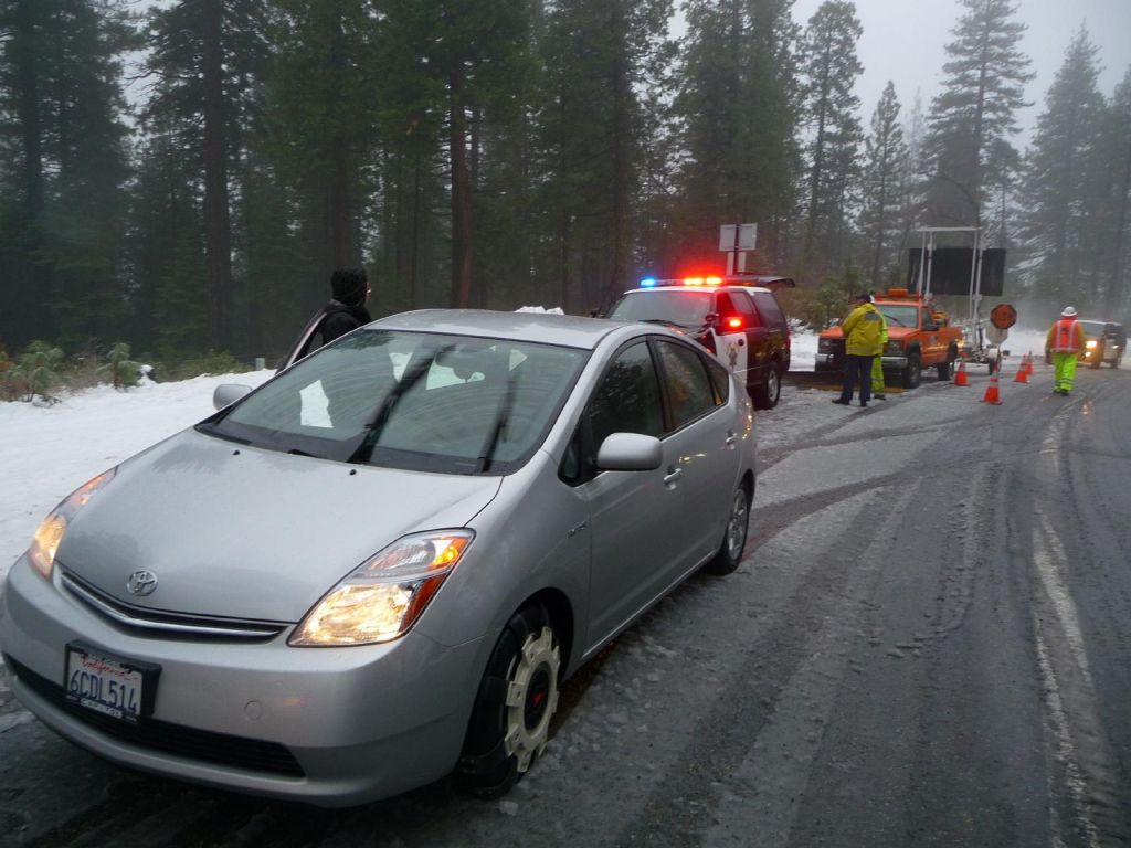 Jim's trusty snow prius with spike spiders