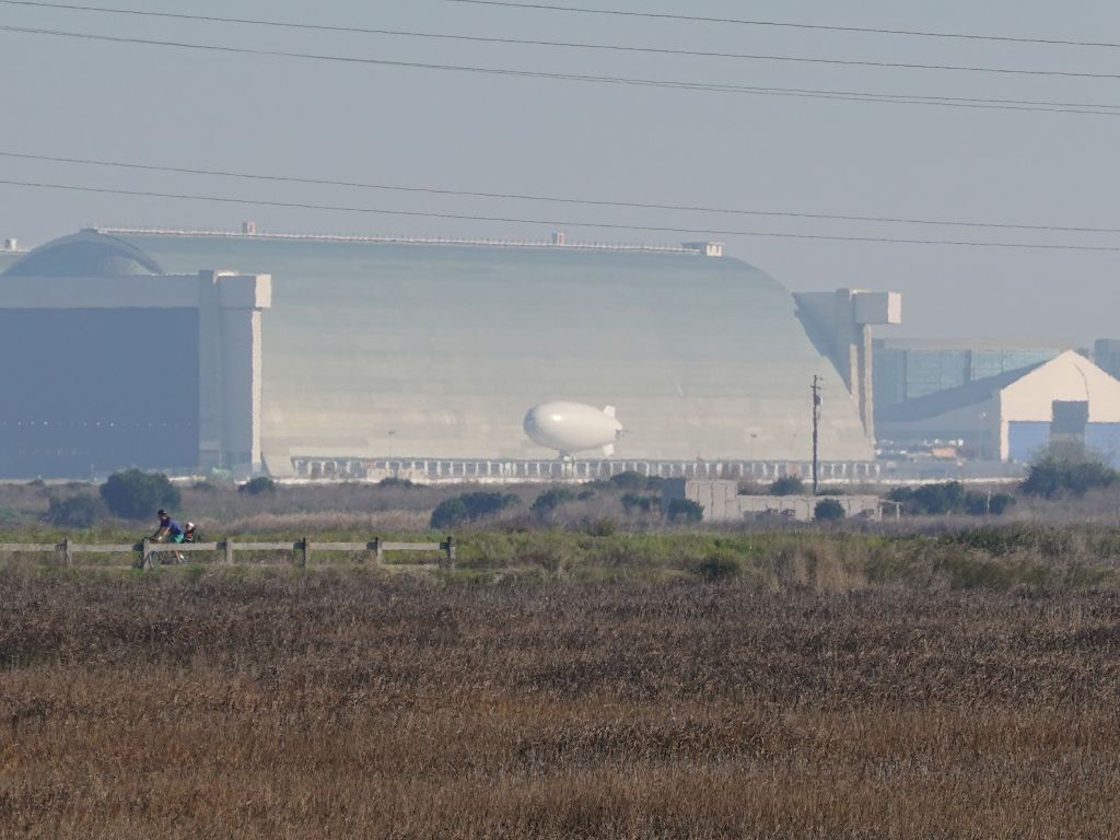 mini blimp that was flying around