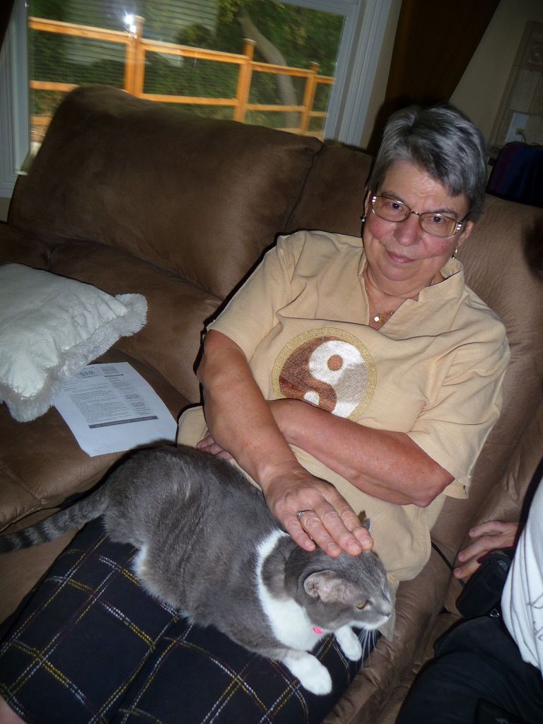 She came for my wedding and our cat was happy to make friends