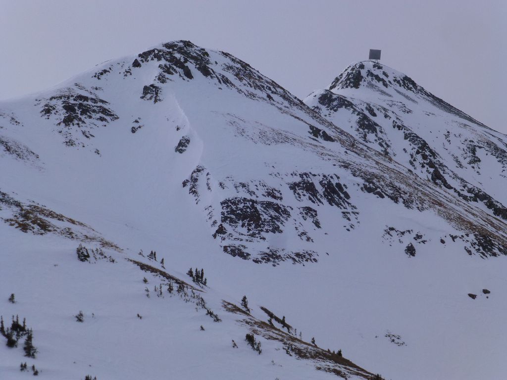 the so called billboard is on the right. A long hike...