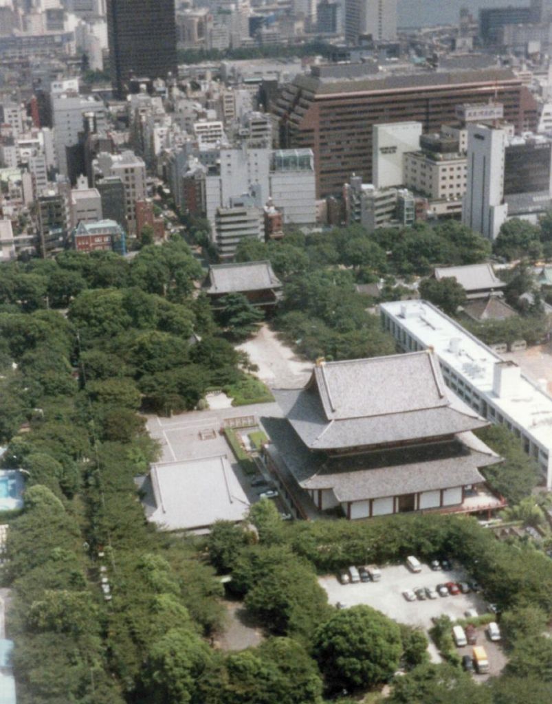 Zojo-ji, seen from Tokyo Tower