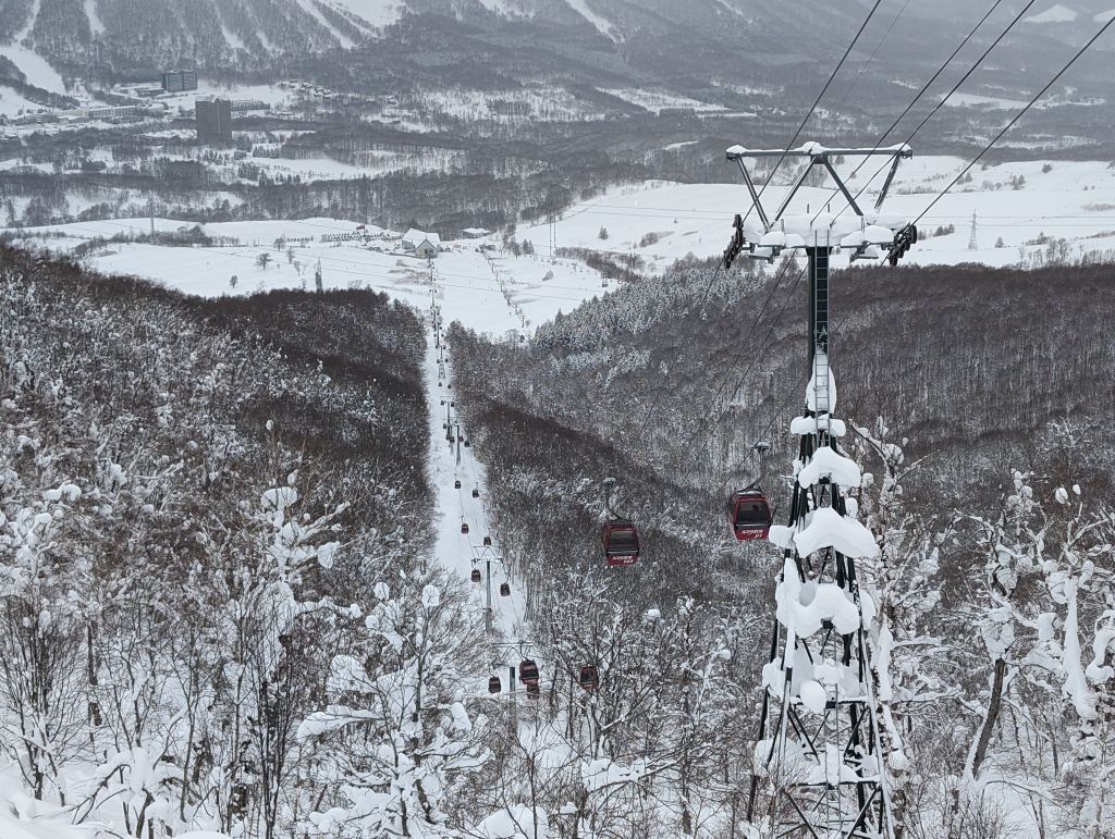 always hard to gauge if it will be downhill the whole way, I was worried the gondola line had an uphill section lower down