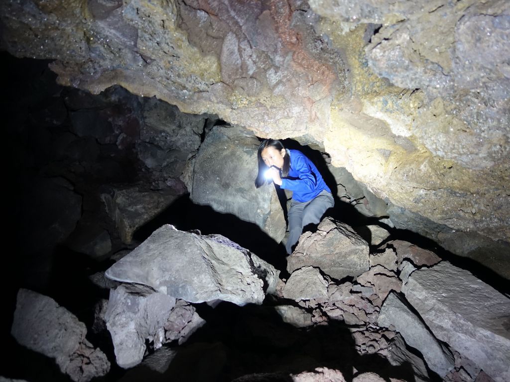 Jennifer was a bit worried, the path in looked like it could collapse, but she came to check it out too