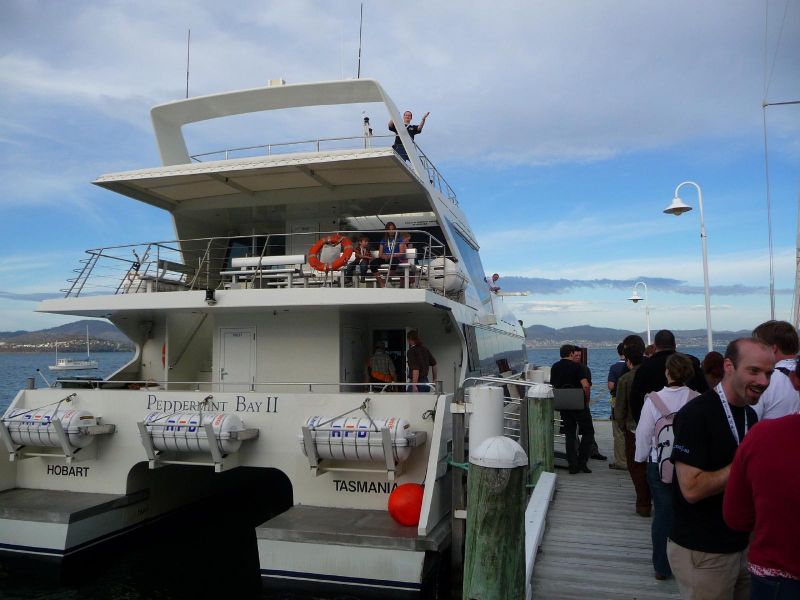 the jet boat that took us to the speaker dinner