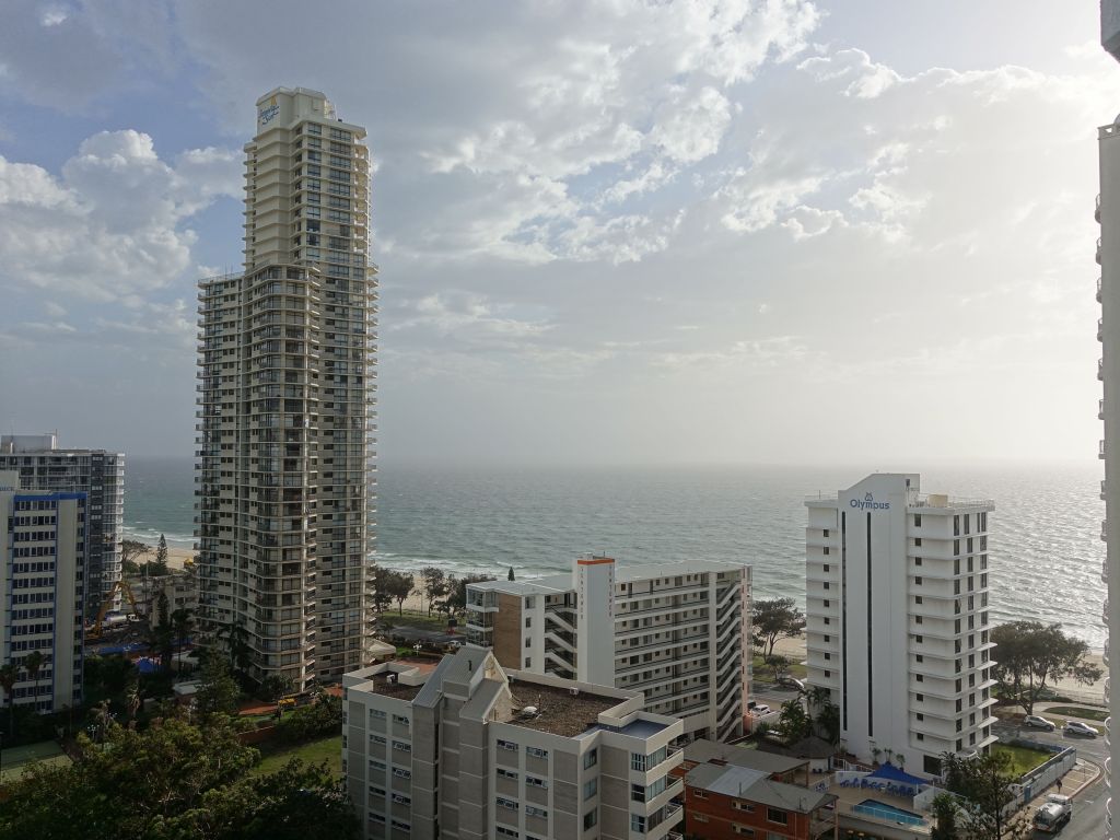 partial sea view from our room