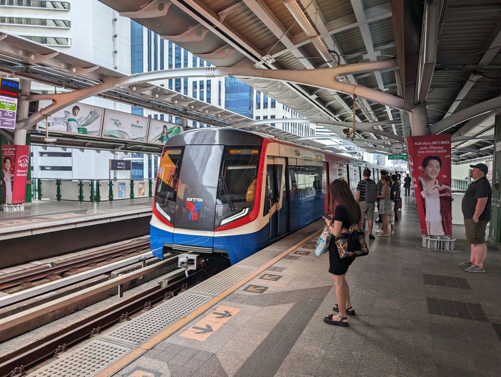 took the elevated train to Bitec Convention center for Transmission