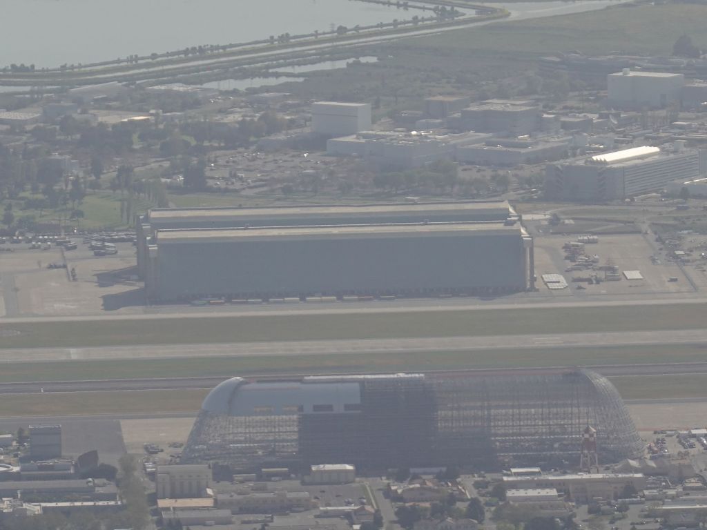 Moffett hangar is being re-skinned