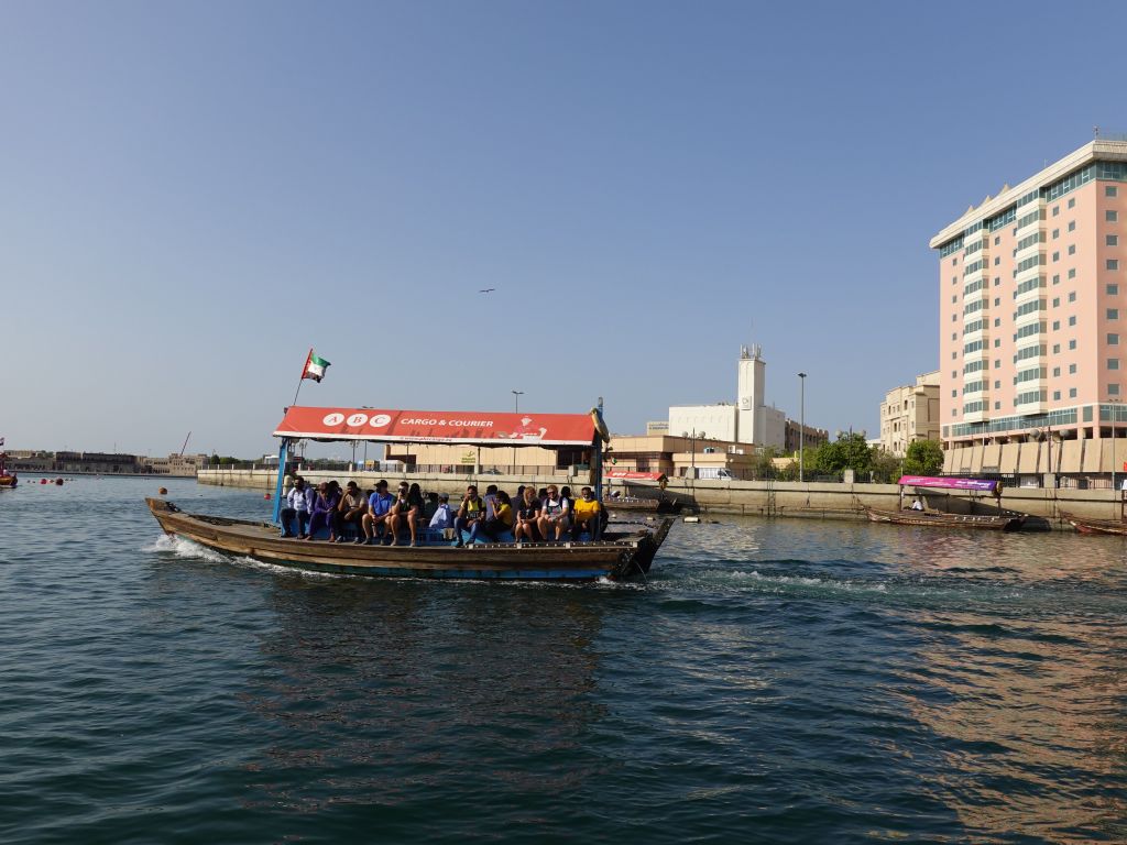 took a cheap shuttle boat across the river to the souk