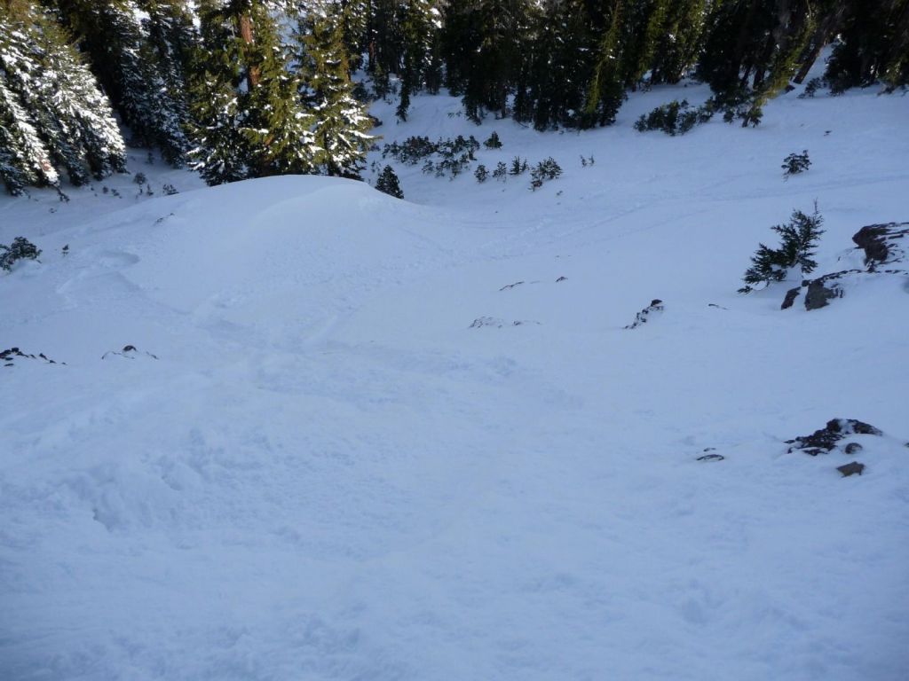 the rocks were everywhere, often hidden right under the snow