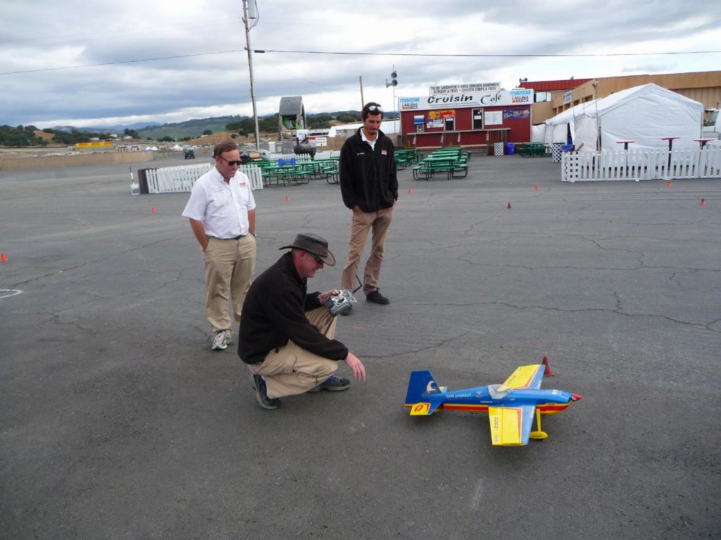 I wasn't the only person who thought that a track was a perfect place to fly RC planes :)