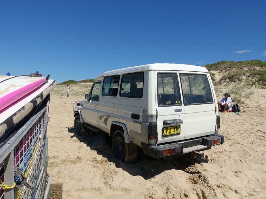 too many people going to the beach that day and clogging up everything while interrupting our class