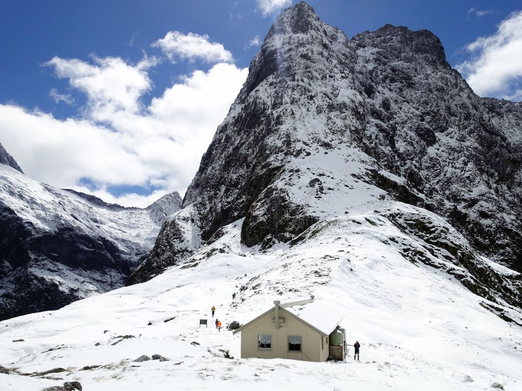 top hut/shelter for breaks or in caese of bad weather