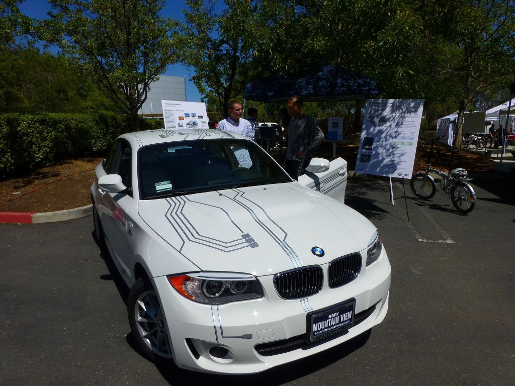 the beamer electric car was quite nice inside