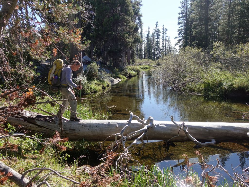 we had a good amount of stream crossings, but thankfully we stayed dry on virtually all of them