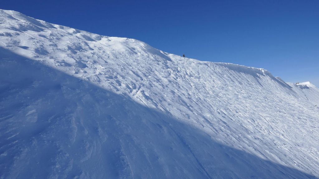 enough snow on the wall, you can get down anywhere