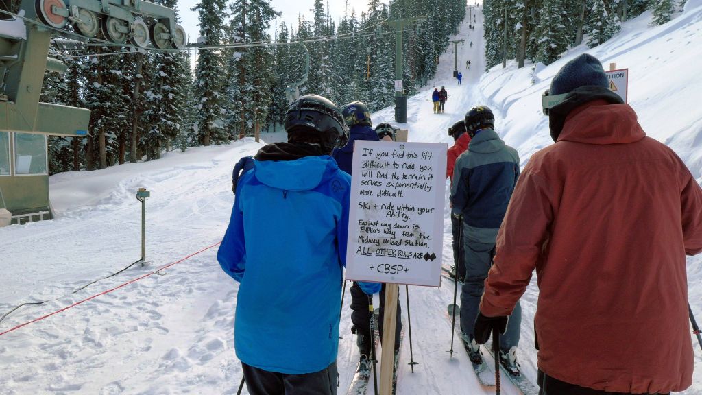 the tow ropes were there to weed snowboarders :)