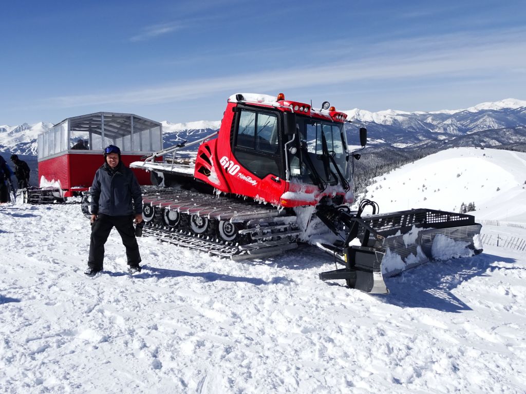 we got two rides on the snowcat for a bit extra powder