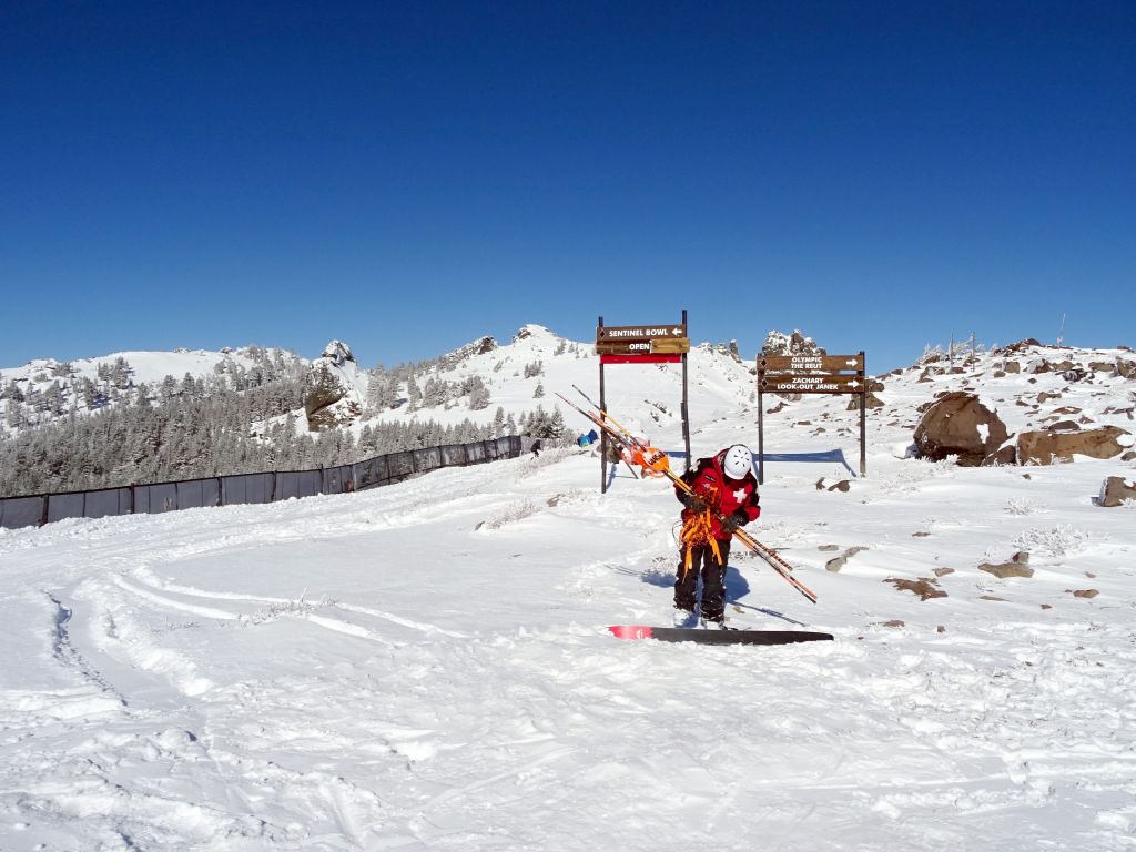 the previous day you had to hike to sentinel bowl