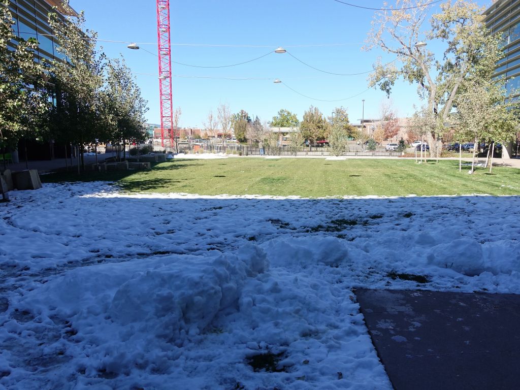 we got a bit of snow just before arriving